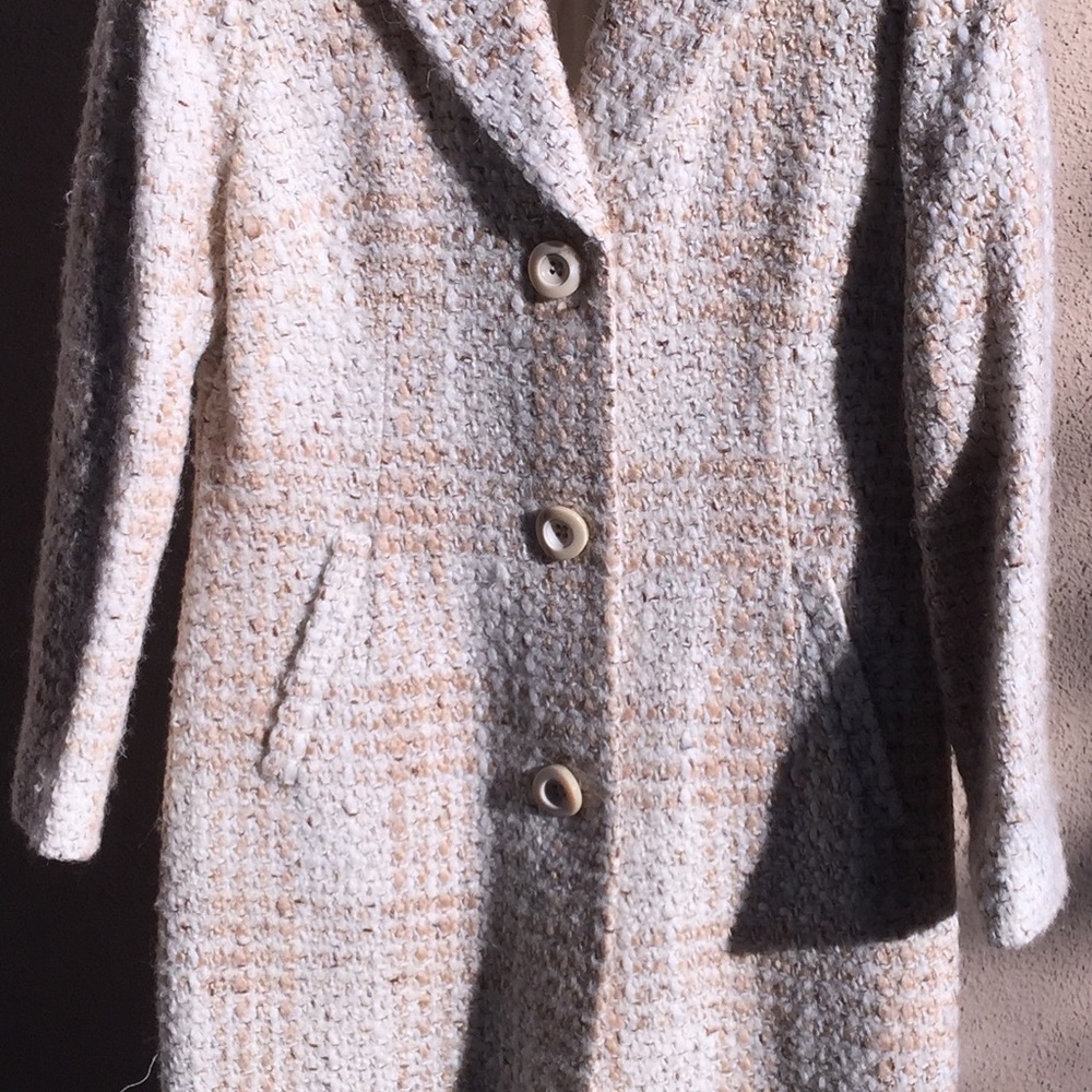 Long winter wool dress.